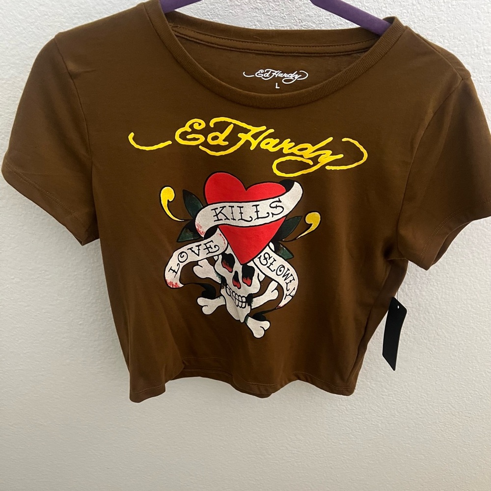 Ed hardy crop top